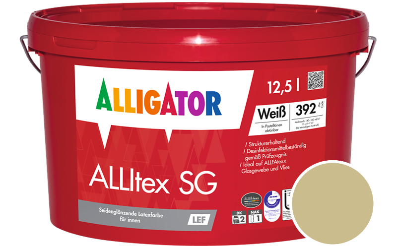 Alligator ALLItex SG 2,5L Innenfarbe / Getnt im Farbton RAL 1000 Grnbeige