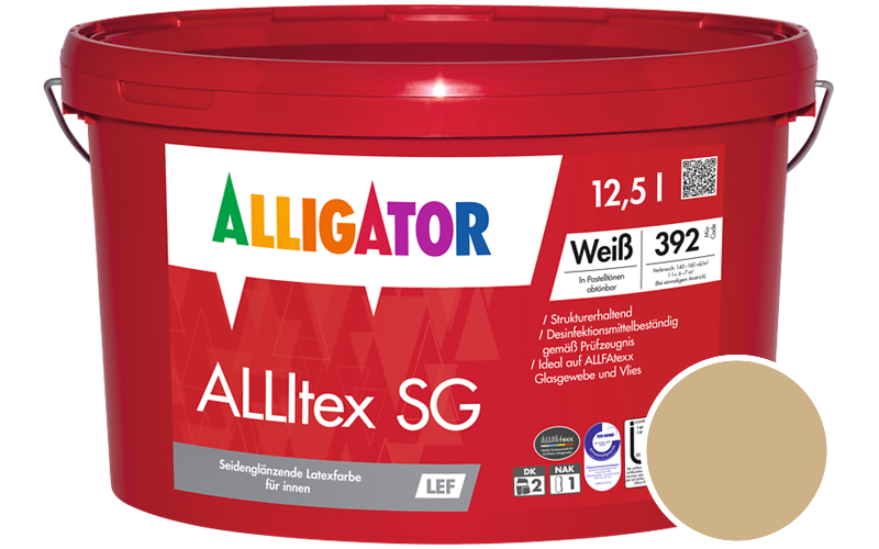 Alligator ALLItex SG 12,5L Innenfarbe / Getnt im Farbton RAL 1001 Beige