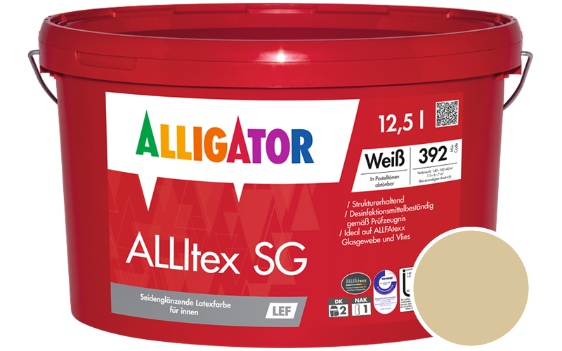 Alligator ALLItex SG 12,5L Innenfarbe / Getnt im Farbton RAL 1014 Elfenbein
