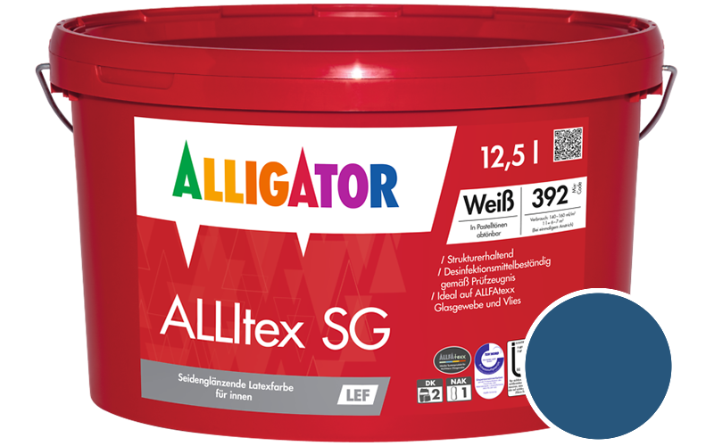 Alligator ALLItex SG 5L Innenfarbe / Getönt im Farbton RAL 5010 Enzianblau