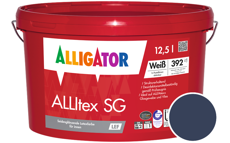 Alligator ALLItex SG 2,5L Innenfarbe / Getnt im Farbton RAL 5013 Kobaltblau
