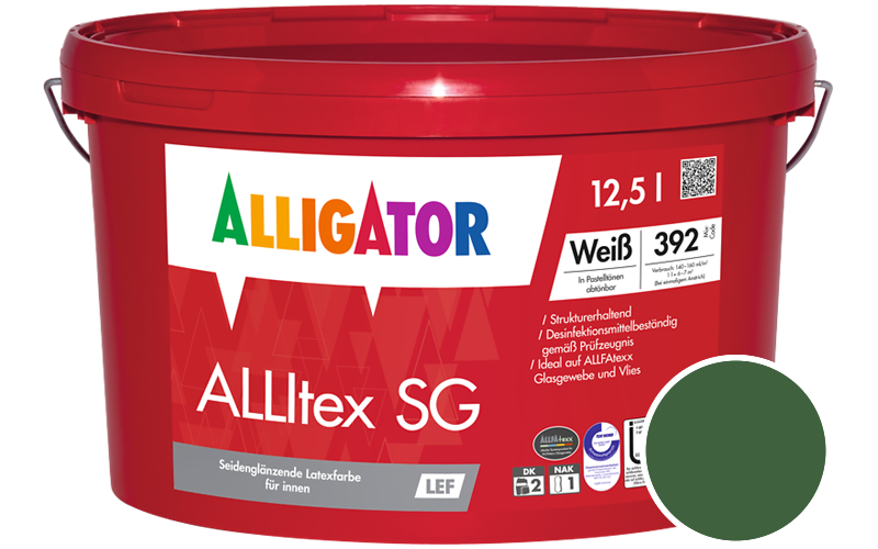 Alligator ALLItex SG 12,5L Innenfarbe / Getnt im Farbton RAL 6002 Laubgrn
