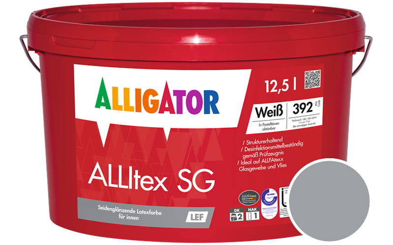 Alligator ALLItex SG 2,5L Innenfarbe / Getnt im Farbton RAL 7040 Fenstergrau