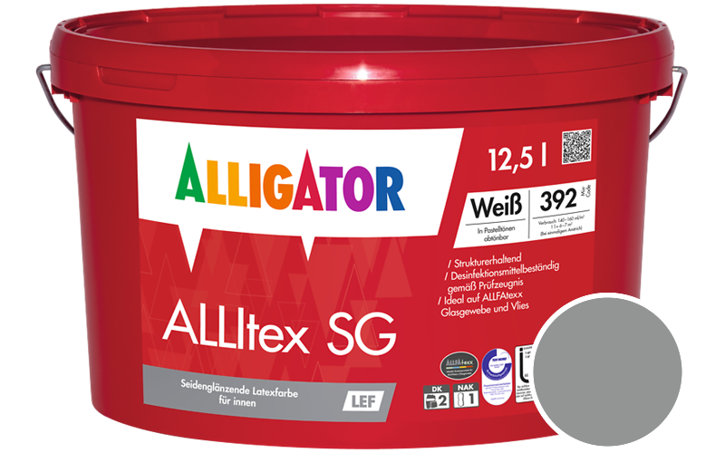 Alligator ALLItex SG 5L Innenfarbe / Getnt im Farbton RAL 7042 Verkehrsgrau A