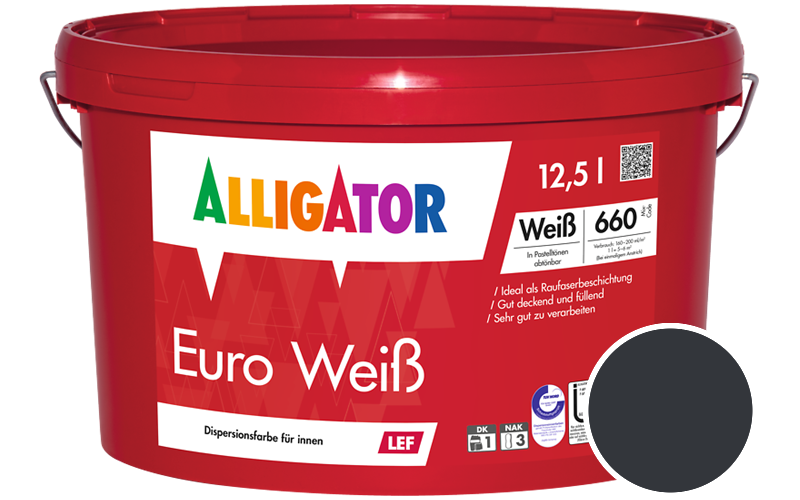 Alligator Euro Weiss 2,5L Innenfarbe / Getönt im Farbton RAL 5004 Schwarzblau