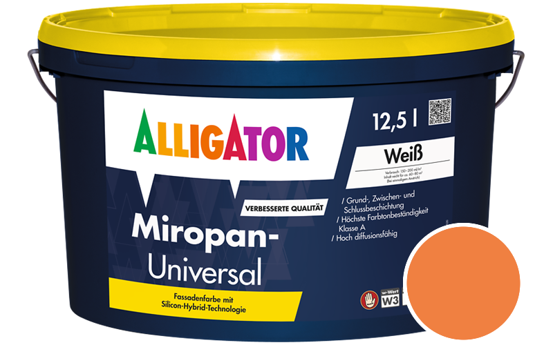 Alligator Miropan-Universal 5L Fassadenfarbe / Getönt im Farbton RAL 2003 Pastellorange