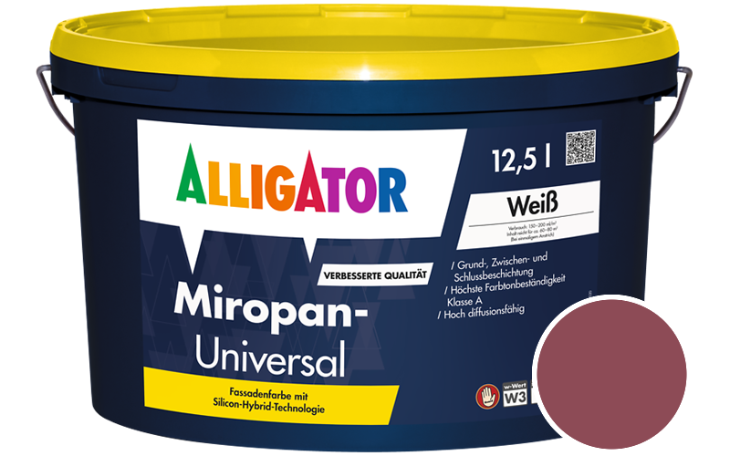 Alligator Miropan-Universal 5L Fassadenfarbe / Getnt im Farbton RAL 4002 Rotviolett