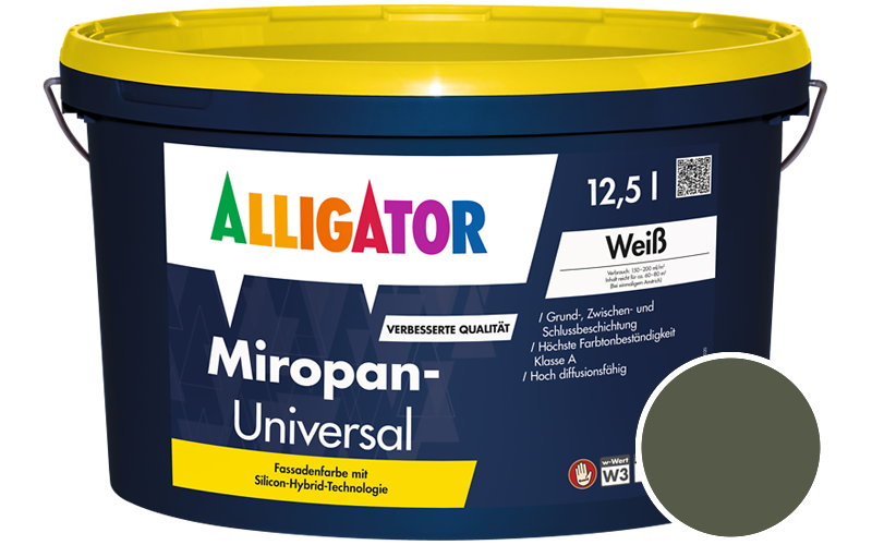 Alligator Miropan-Universal 5L Fassadenfarbe / Getnt im Farbton RAL 6003 Olivgrn