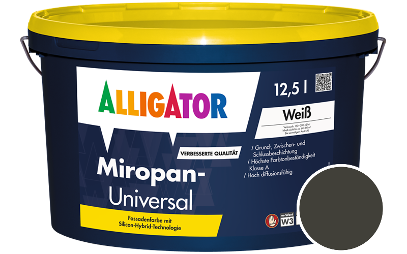 Alligator Miropan-Universal 5L Fassadenfarbe / Getnt im Farbton RAL 6008 Braungrn