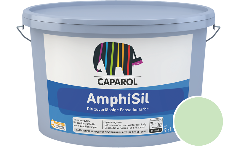 Caparol AmphiSil 2,5L Fassadenfarbe / Get�nt im Farbton Agave 110