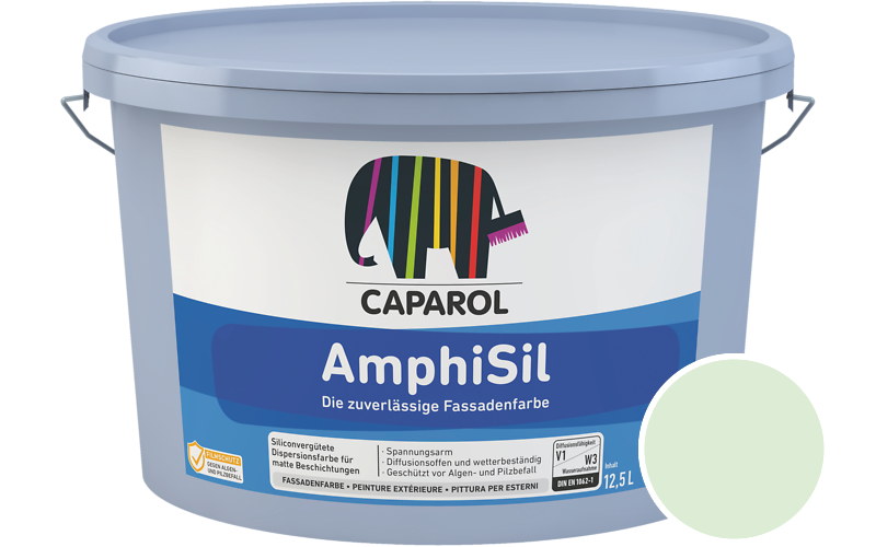 Caparol AmphiSil 2,5L Fassadenfarbe / Getönt im Farbton Agave 115
