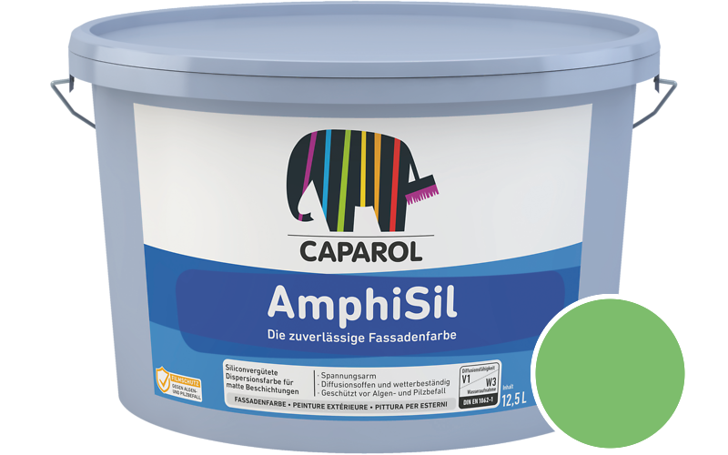 Caparol AmphiSil 12,5L Fassadenfarbe / Getnt im Farbton Agave 135