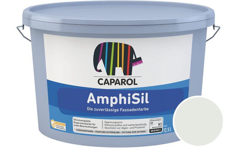 Caparol AmphiSil 2,5L Fassadenfarbe / Getnt im Farbton Agave 55