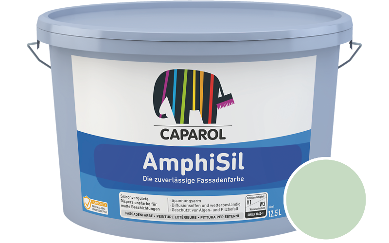 Caparol AmphiSil 12,5L Fassadenfarbe / Getnt im Farbton Agave 80