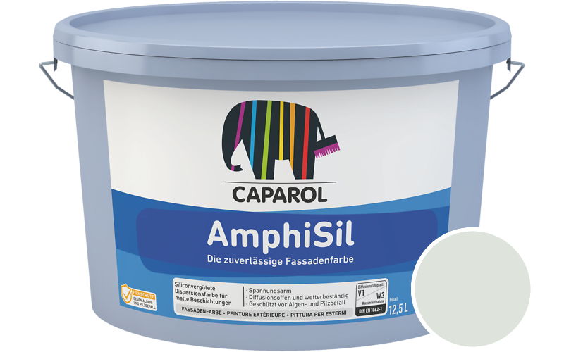 Caparol AmphiSil 2,5L Fassadenfarbe / Getnt im Farbton Agave 90