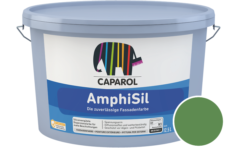 Caparol AmphiSil 12,5L Fassadenfarbe / Getnt im Farbton Agave 95