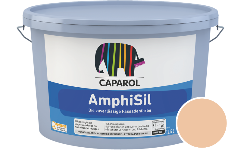 Caparol AmphiSil 12,5L Fassadenfarbe / Getnt im Farbton Amber 115