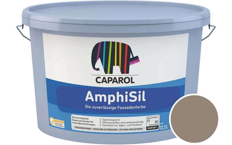 Caparol AmphiSil 2,5L Fassadenfarbe / Getnt im Farbton Amber 15