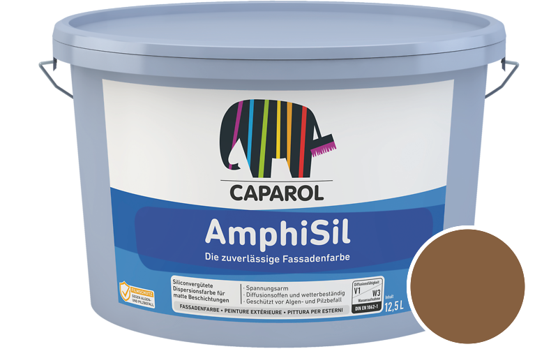 Caparol AmphiSil 2,5L Fassadenfarbe / Getnt im Farbton Amber 35