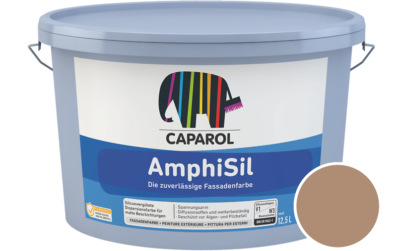 Caparol AmphiSil 2,5L Fassadenfarbe / Getnt im Farbton Amber 45