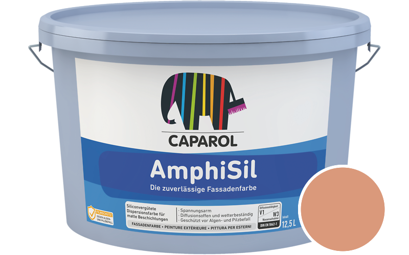 Caparol AmphiSil 2,5L Fassadenfarbe / Getnt im Farbton Aprico 110