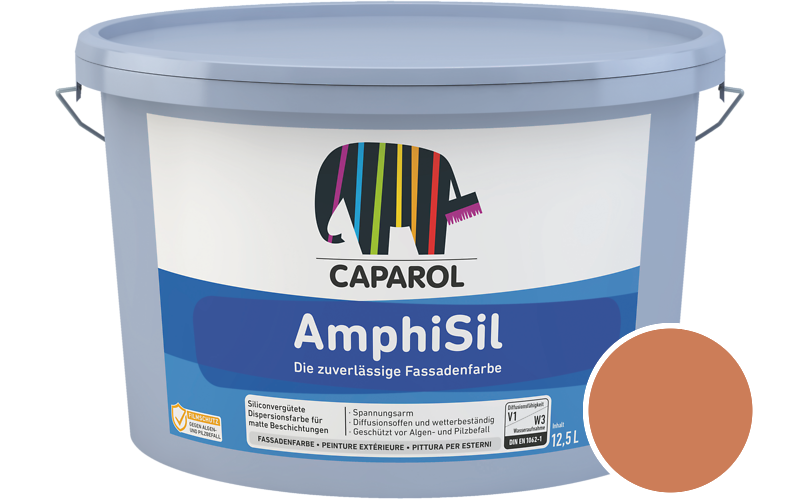 Caparol AmphiSil 12,5L Fassadenfarbe / Getnt im Farbton Aprico 130