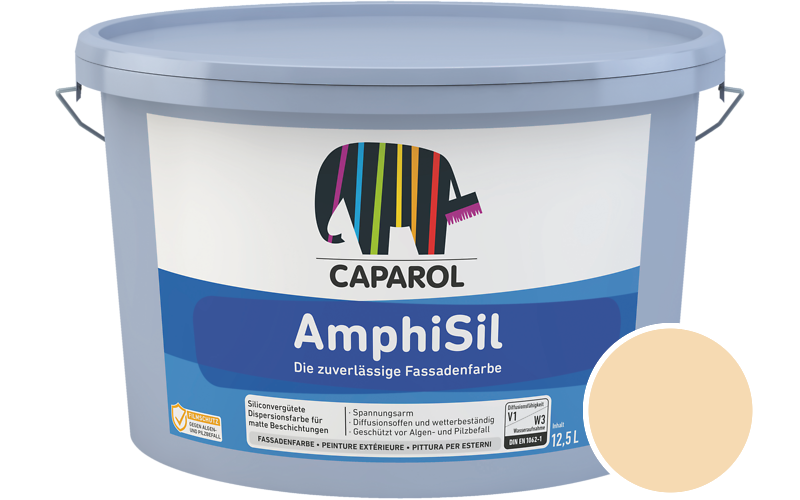 Caparol AmphiSil 12,5L Fassadenfarbe / Getnt im Farbton Aprikose 16