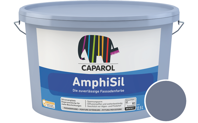 Caparol AmphiSil 2,5L Fassadenfarbe / Getönt im Farbton Aquarell 65