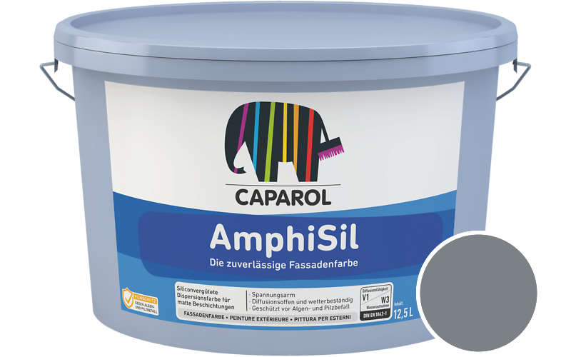 Caparol AmphiSil 2,5L Fassadenfarbe / Get�nt im Farbton Arctis 10