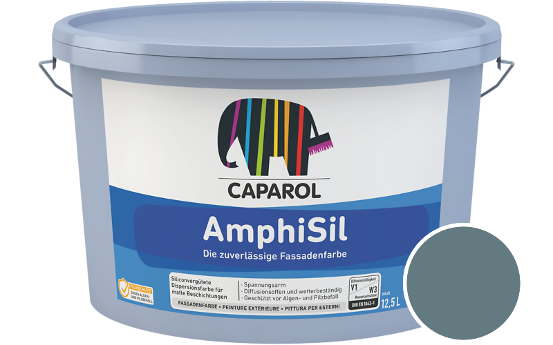 Caparol AmphiSil 12,5L Fassadenfarbe / Getnt im Farbton Arctis 35