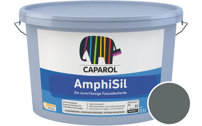 Caparol AmphiSil 12,5L Fassadenfarbe / Getnt im Farbton Arctis 5