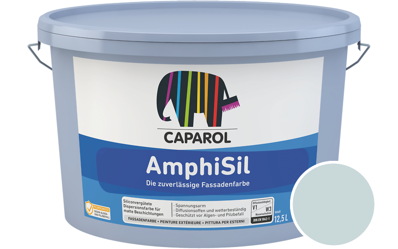 Caparol AmphiSil 2,5L Fassadenfarbe / Getnt im Farbton Arctis 90