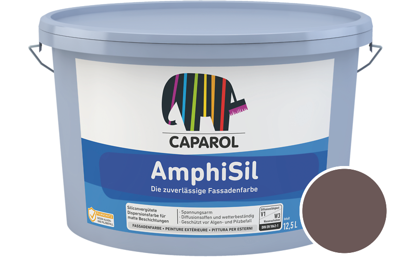 Caparol AmphiSil 12,5L Fassadenfarbe / Getnt im Farbton Barolo 10