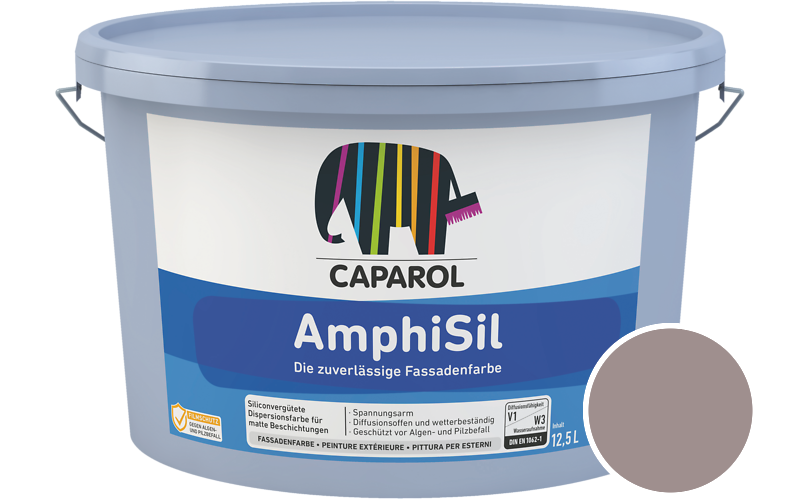 Caparol AmphiSil 12,5L Fassadenfarbe / Getnt im Farbton Barolo 20