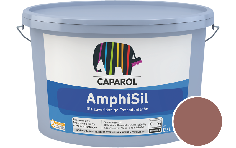 Caparol AmphiSil 12,5L Fassadenfarbe / Getnt im Farbton Bordeaux 40