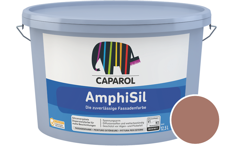 Caparol AmphiSil 2,5L Fassadenfarbe / Get�nt im Farbton Cameo 100