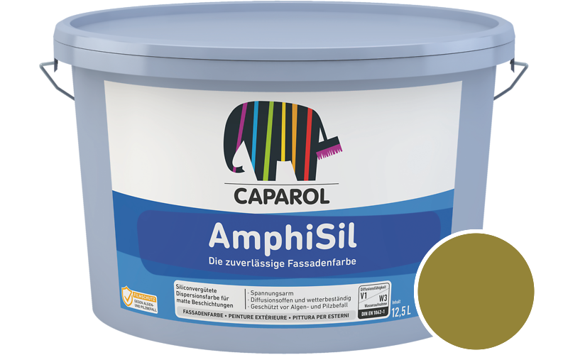 Caparol AmphiSil 12,5L Fassadenfarbe / Getönt im Farbton Citrus 35