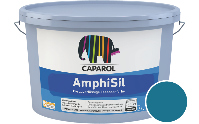 Caparol AmphiSil 2,5L Fassadenfarbe / Getnt im Farbton Coelin 95