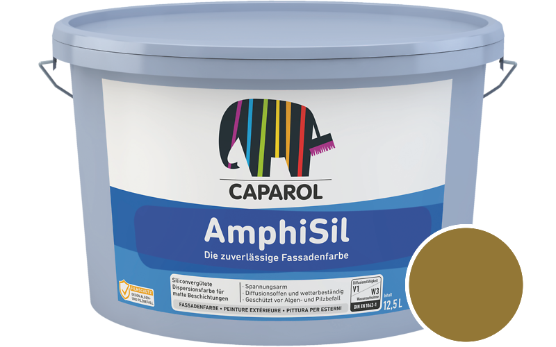 Caparol AmphiSil 12,5L Fassadenfarbe / Getnt im Farbton Curcuma 35