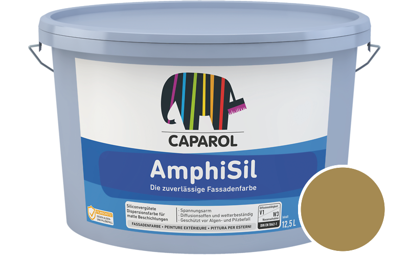 Caparol AmphiSil 12,5L Fassadenfarbe / Getnt im Farbton Curcuma 40