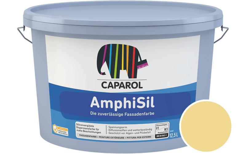 Caparol AmphiSil 2,5L Fassadenfarbe / Getnt im Farbton Curry 115