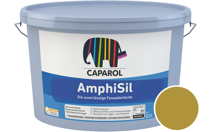 Caparol AmphiSil 12,5L Fassadenfarbe / Getnt im Farbton Curry 95