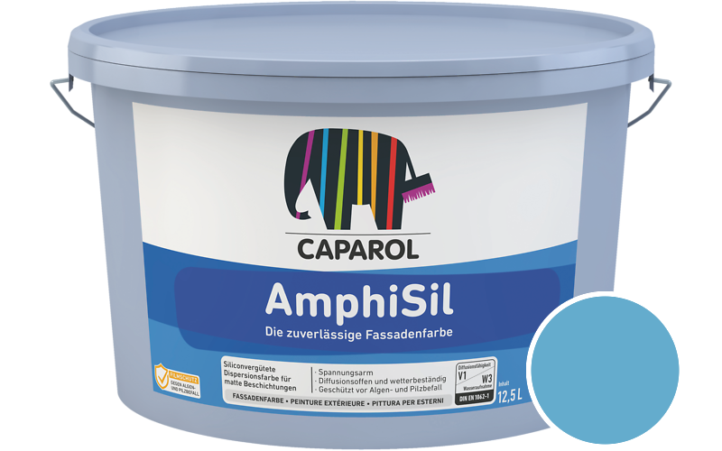 Caparol AmphiSil 12,5L Fassadenfarbe / Getnt im Farbton Donau 13