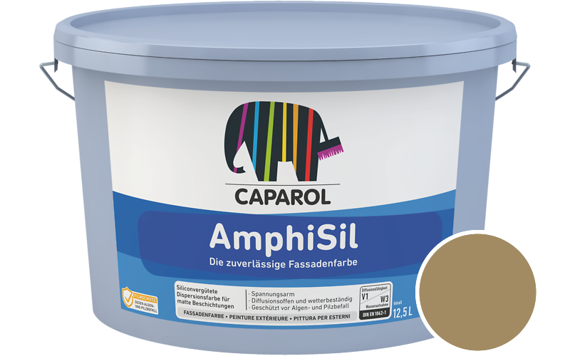 Caparol AmphiSil 12,5L Fassadenfarbe / Getnt im Farbton Ginster 65