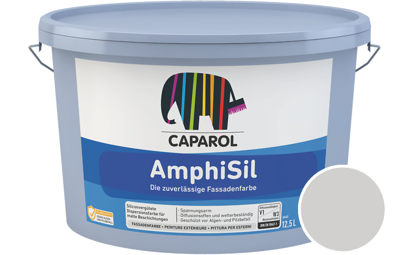 Caparol AmphiSil 12,5L Fassadenfarbe / Getnt im Farbton Granit 55