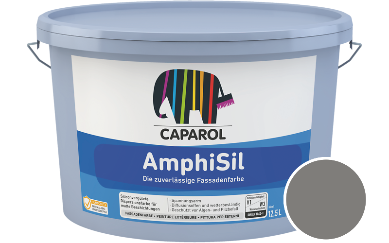 Caparol AmphiSil 12,5L Fassadenfarbe / Getnt im Farbton Kiesel 12