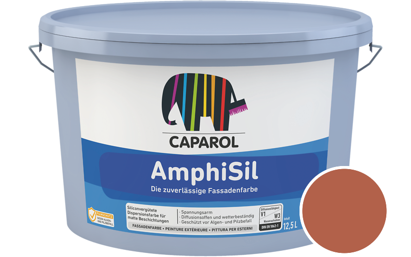 Caparol AmphiSil 12,5L Fassadenfarbe / Getnt im Farbton Lachs 100