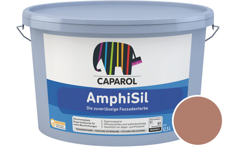 Caparol AmphiSil 2,5L Fassadenfarbe / Getnt im Farbton Lachs 35
