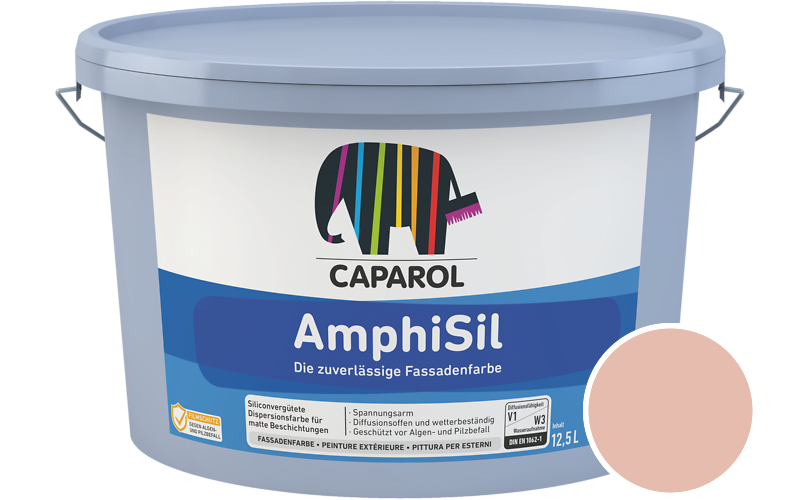 Caparol AmphiSil 2,5L Fassadenfarbe / Getnt im Farbton Lachs 55