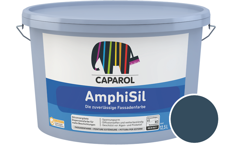 Caparol AmphiSil 2,5L Fassadenfarbe / Getnt im Farbton Lago 35